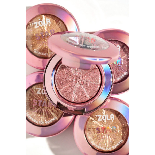 ZOLA STAR SHINE SPARKLE Silver Pink Eye Glitter