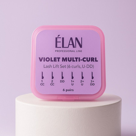Набор валиков для ламинирования ресниц ELAN VIOLET MULTI-CURL (изгиб U-DD)