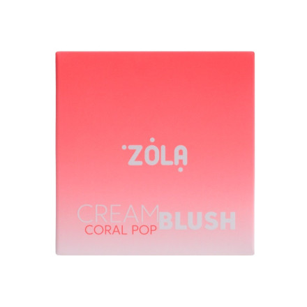 Рум'яна кремові ZOLA CREAM BLUSH CORAL POP