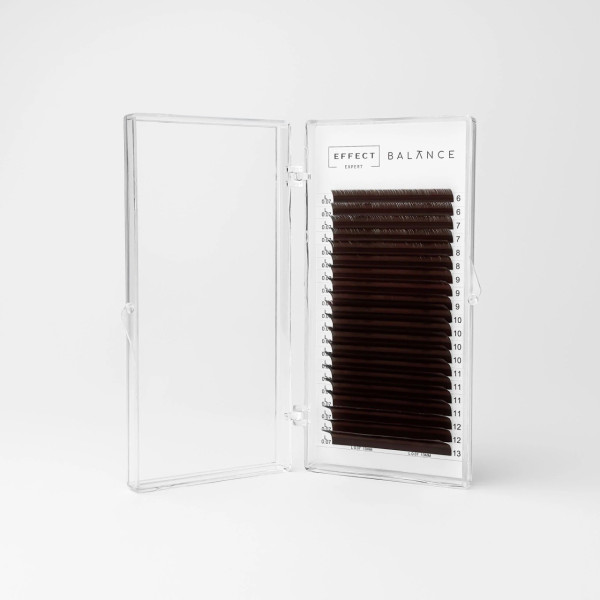 Brunette eyelashes 20 lines EFFECT EXPERT «BALANCE» C, 0.07, 11 mm