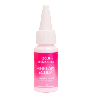 Фиксирующая пудра для ламинирования ресниц ZOLA x Romashka Pink LamiSculpt, 10 г