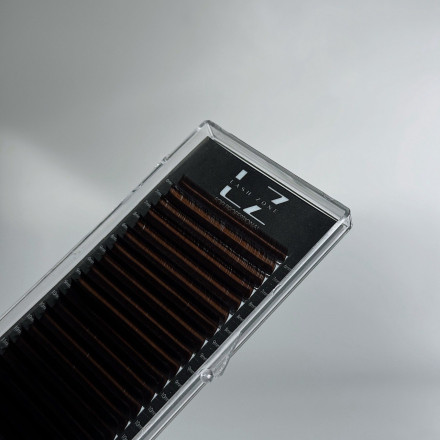 Вії dark chocolate 20 ліній Lash Zone M, 0.10, 8 мм