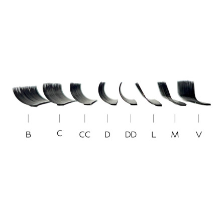 Вії dark chocolate 20 ліній Lash Zone M, 0.10, 11 мм