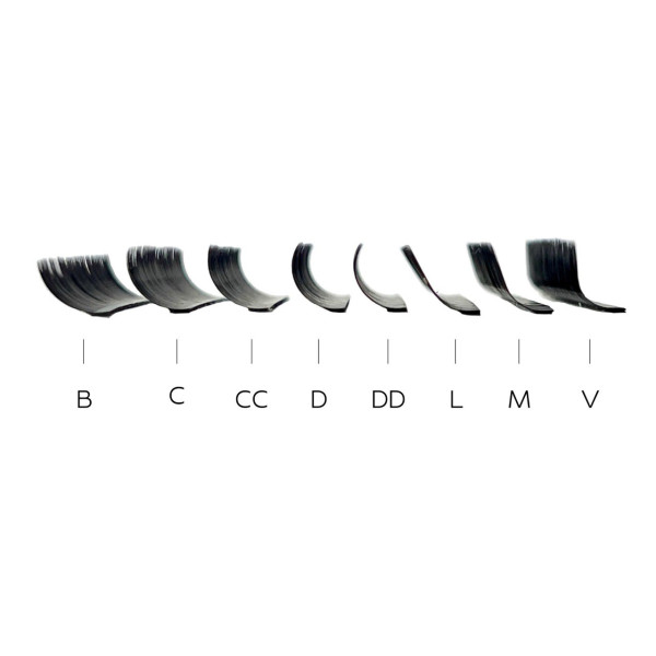 Вії dark chocolate 20 ліній Lash Zone M, 0.10, 14 мм