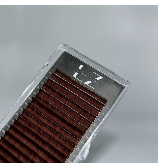 Dark brown 20 lines Lash Zone mix LJ, 0.10, 6–13 mm