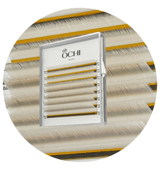 Ресницы Oh OCHI 8 линий Silver White Mix CC, 0.07, 6–12 мм