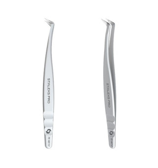 Пінцет професійний для вій черевичок STALEKS PRO EXPERT 40 TYPE 12 L-65