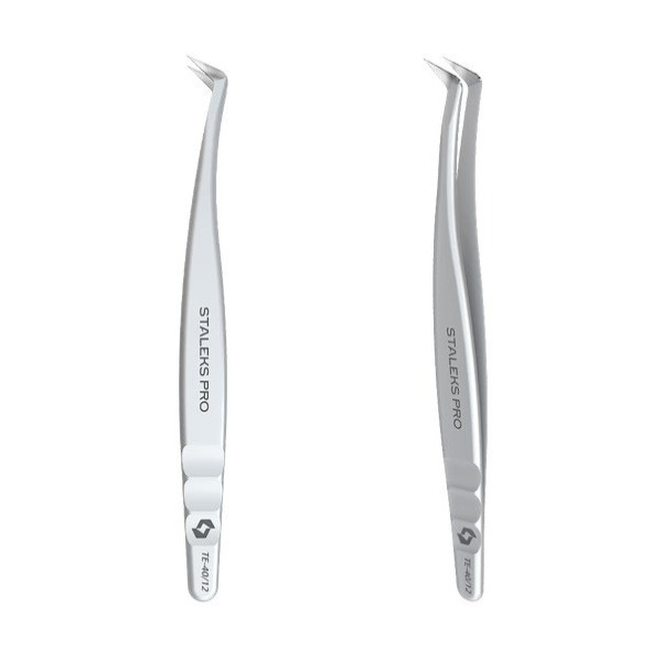 Пінцет професійний для вій черевичок STALEKS PRO EXPERT 40 TYPE 12 L-65