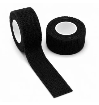 Бинт бандажный эластичный, 2,5 см × 4,5 м (чёрный)