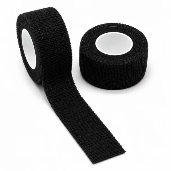 Бинт бандажный эластичный, 2,5 см × 4,5 м (чёрный)