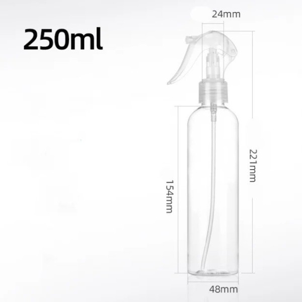 Butelka z atomizerem trigger, 250 ml (przezroczysta)