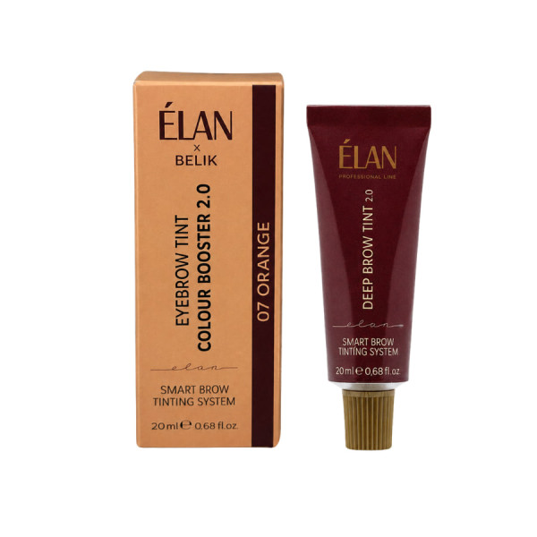 Koncentrat-buster ELAN x BELIK Eyebrow Tint Colour Booster 2.0 07 ORANGE, 20 ml