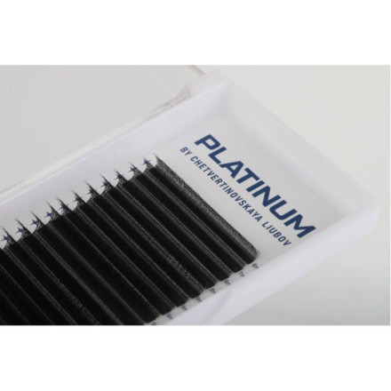 Ресницы чёрные PLATINUM, Mix CC, W-Shape 4D, 0.07, 6–13 мм