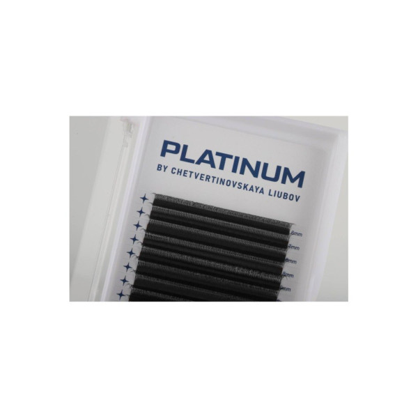 Ресницы чёрные PLATINUM, Mix CC, W-Shape 4D, 0.07, 6–13 мм