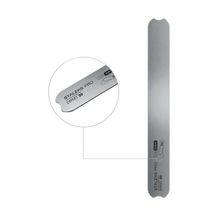 Straight metal base file STALEKS EXPERT 20