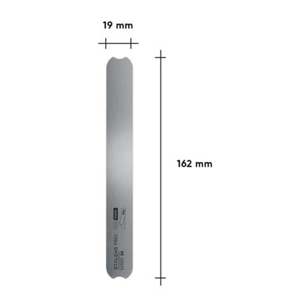 Straight metal base file STALEKS EXPERT 20