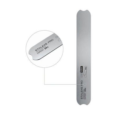 Straight metal base file STALEKS EXPERT 20s (130 mm)