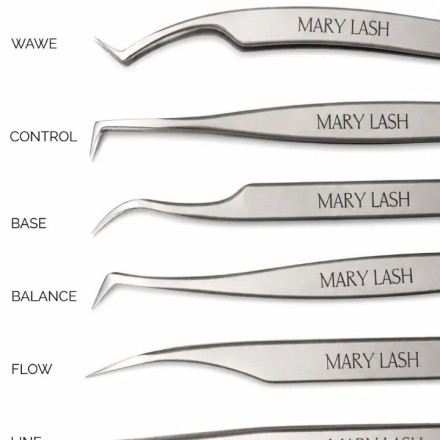 Пинцет сапожок 90° для наращивания ресниц MARY LASH, CONTROL